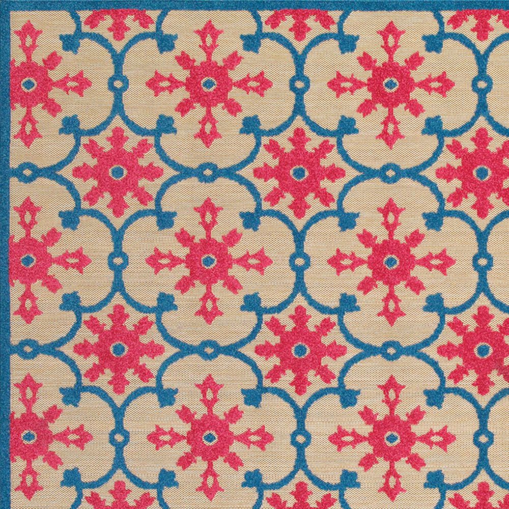 Oriental Weavers Cayman 190L 9&#39;10&quot; x 12&#39;10&quot; Sand and Pink Area Rug, , large