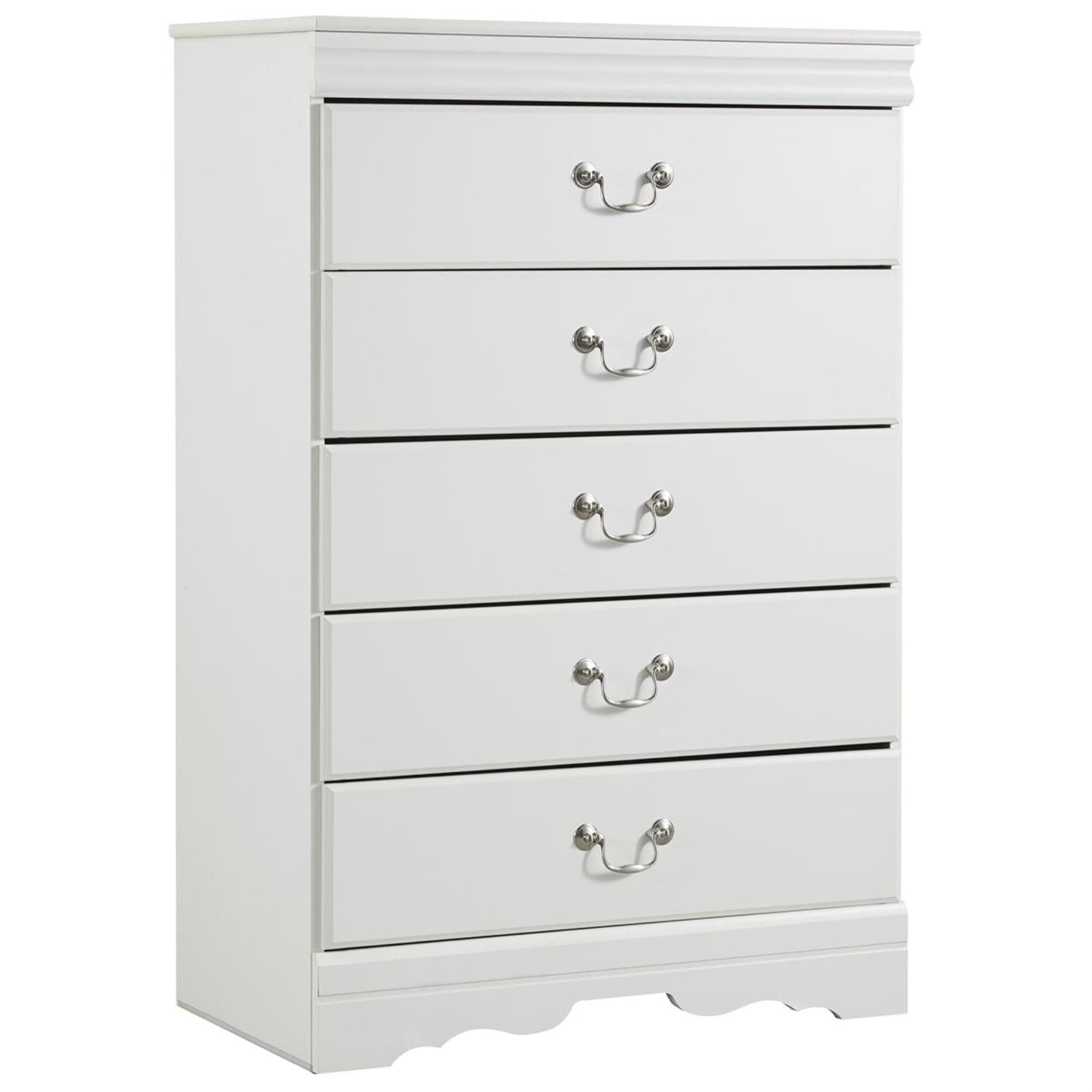Signature Design by Ashley Anarasia 5 Drawer Chest in White