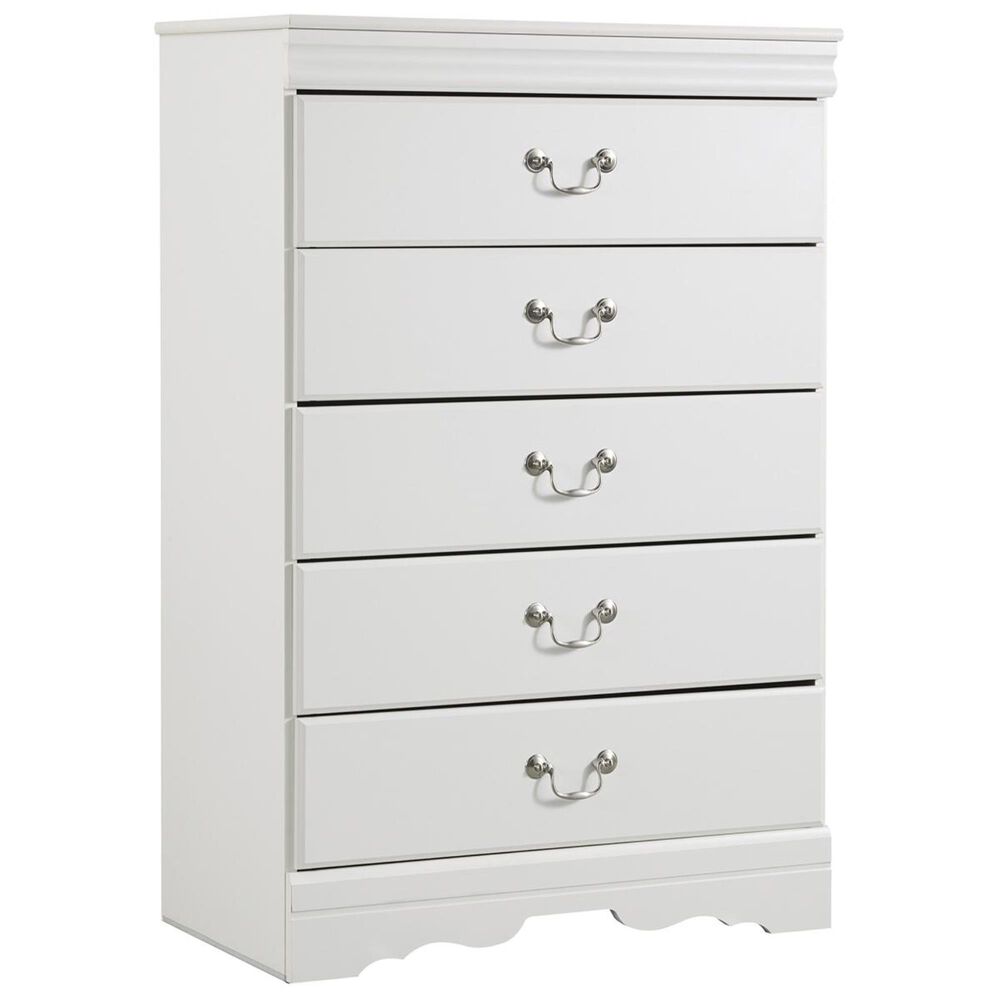 Ashley Anarasia 5 Drawer Chest in White, , large