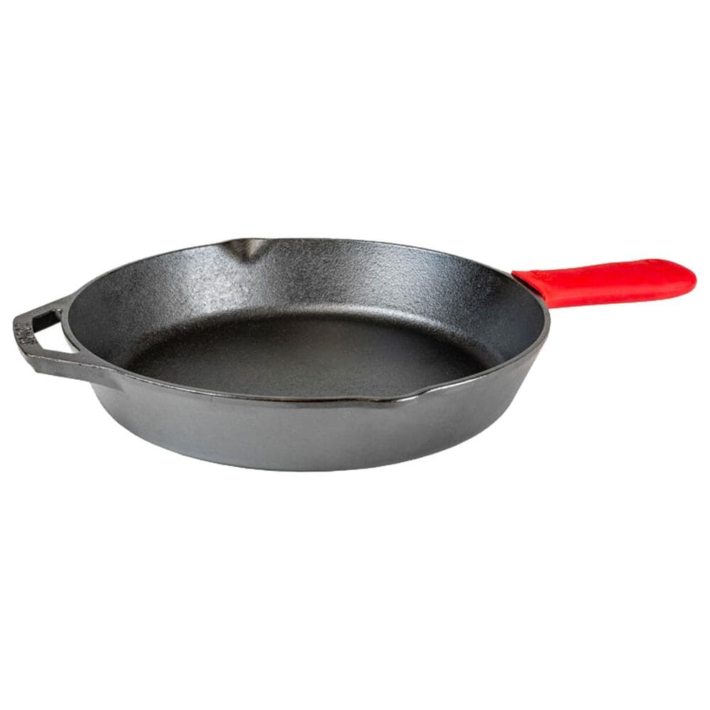Lodge 12&quot; Cast Iron Skillet with Handle Holder in Black, , large