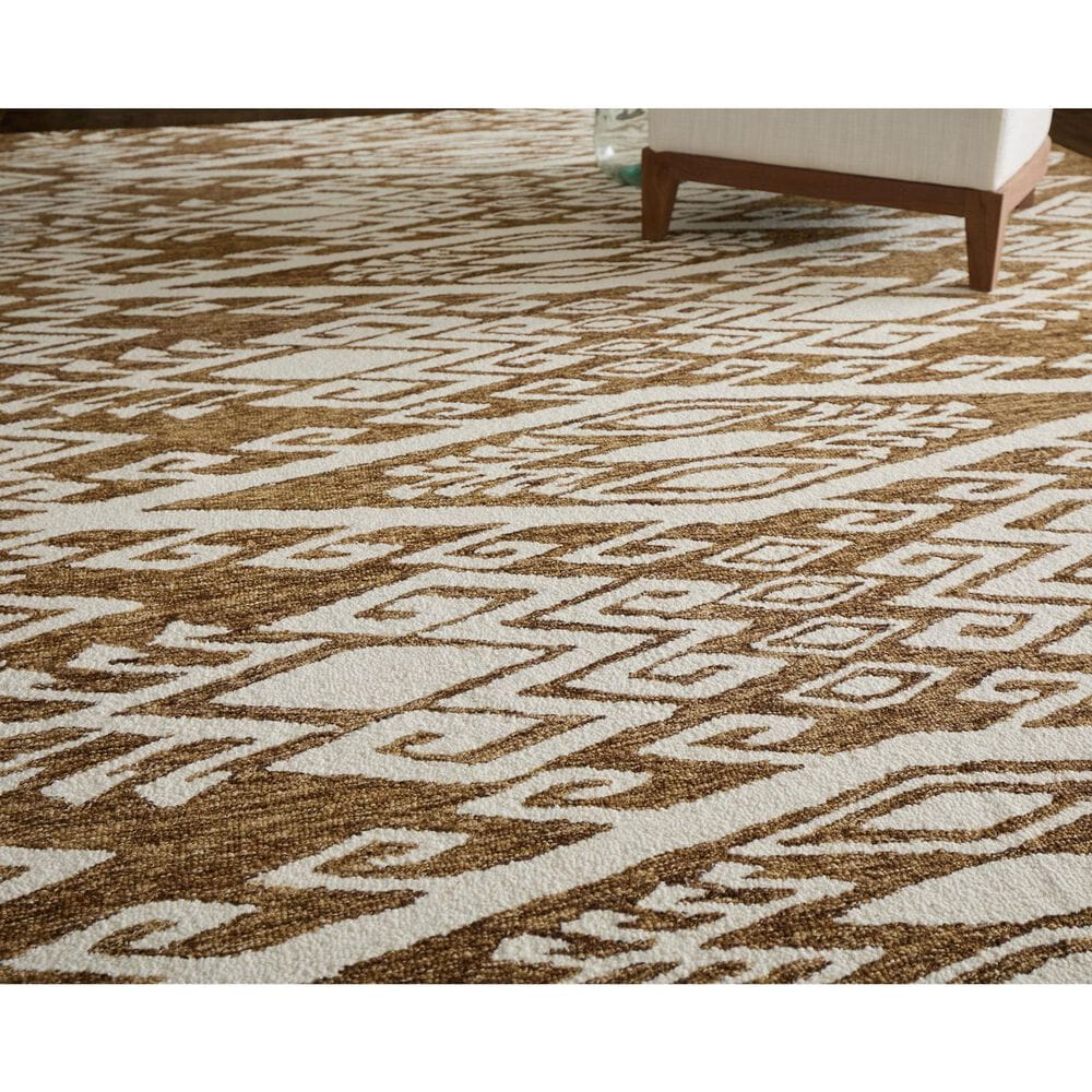 Feizy Wallace WAL8A43F Brown 5&#39; x 8&#39; Area Rug, , large