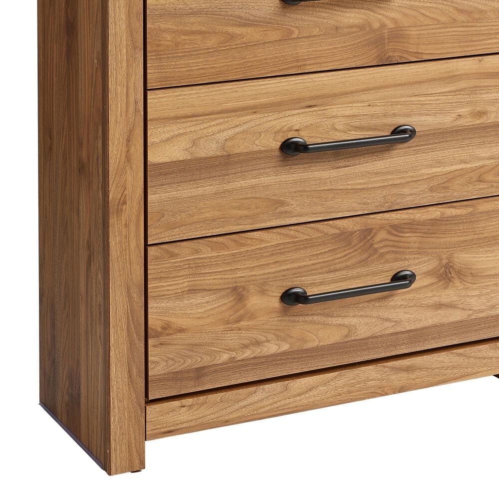 Ashley Pasklyn 6-Drawer Dresser in Rich Honey Brown, , large