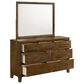 New Heritage Ballard 7 Drawer Dresser and Mirror in Walnut, , large
