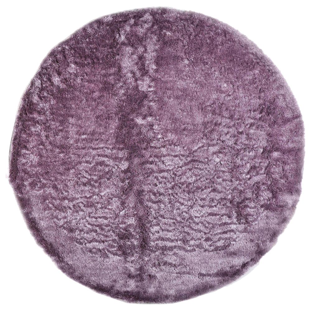 Feizy Indochine 10" Round Smoky and Amethyst Area Rug, , large