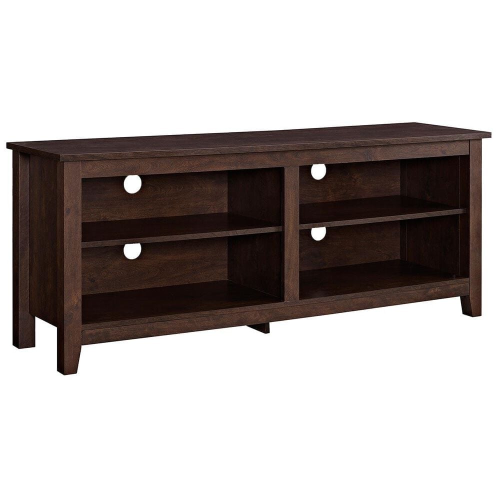 Walker Edison 58&quot; TV Stand in Brown, , large