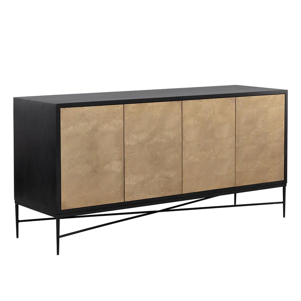 37B Algarve Sideboard in Gold and Black, , large