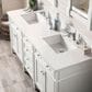 James Martin Vanities Brittany 72" Double Bathroom Vanity in Bright White with 3 cm White Zeus Quartz Top and Rectangular Sinks, , large