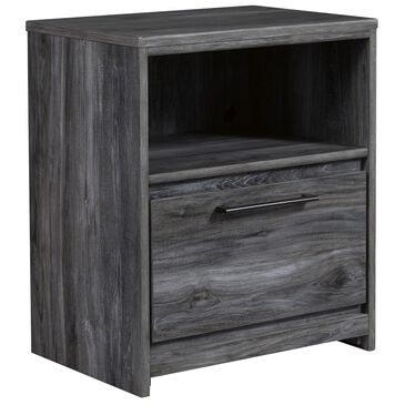 Signature Design by Ashley Baystorm 1-Drawer Nightstand in Smoke Gray, , large