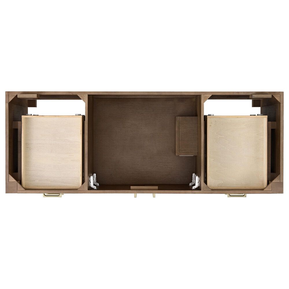 37B Alanya 60" Single Bathroom Vanity in Walnut Drift with White Composite Stone Top, , large