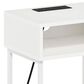 HOMLUX 19.7"3-Tier End Table in White, , large