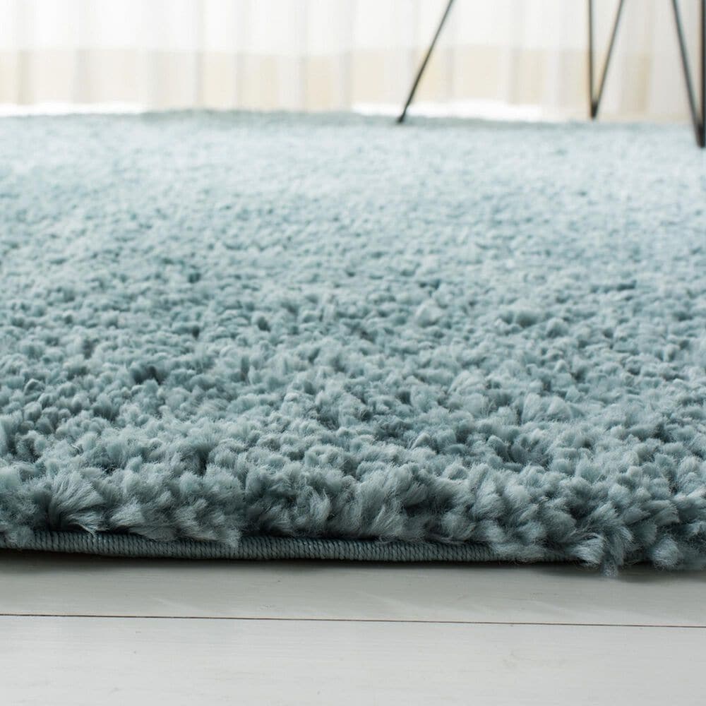 Safavieh August Shag 3&#39; Round Aqua Area Rug, , large