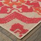 Oriental Weavers Cayman Sand and Pink 9"10" x 12"10" Indoor/Outdoor Area Rug, , large