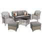 HOMLUX 6-Piece Patio Conversation Set with Coffee Table in Dark Grey, , large
