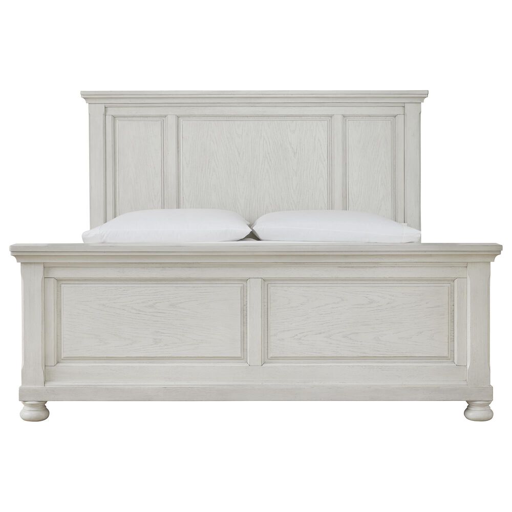 Signature Design by Ashley Robbinsdale 3 Piece King Bedroom Set in Antique White, , large