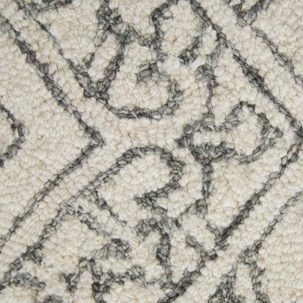 Feizy Belfort Ivory and Charcoal 12&#39; x 15&#39; Area Rug, , large