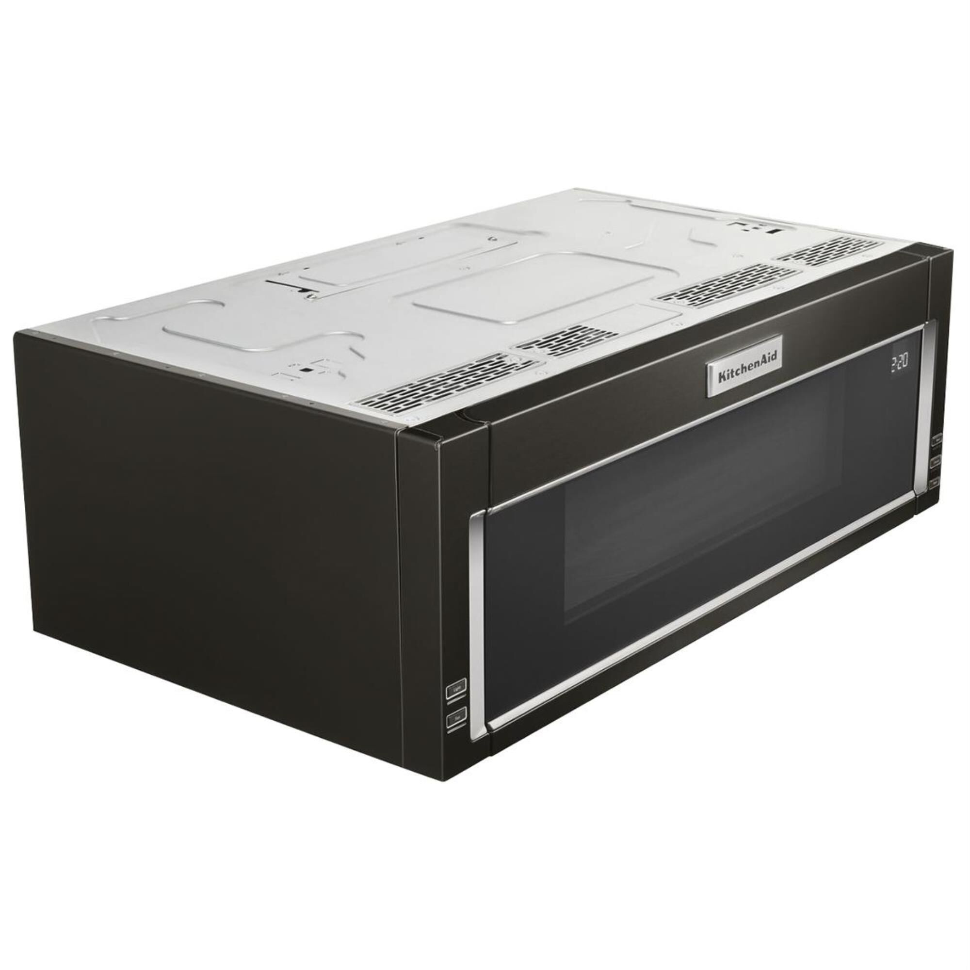 KitchenAid Low Profile Micro Hood Combo in Black Stainless Steel