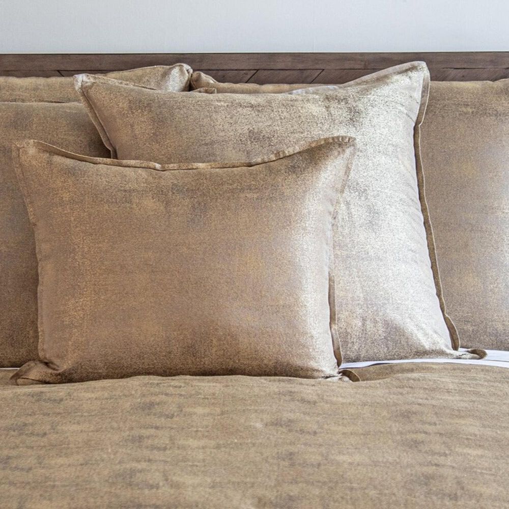 Ann Gish Stardust 26&quot; Square Euro Sham in Golden, , large