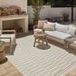 Amber Lewis x Loloi Malibu MAB-03 5"1" x 7"7" Ivory and Dove Indoor/Outdoor Area Rug, , large