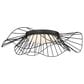 Golden Lighting Elena 24" Flush Mount in Natural Black, , large