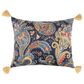 Levtex Calabria 14" x 18" Paisley Tassel Lumbar Throw Pillow in Gold, Red, Tan, Blue and Navy, , large