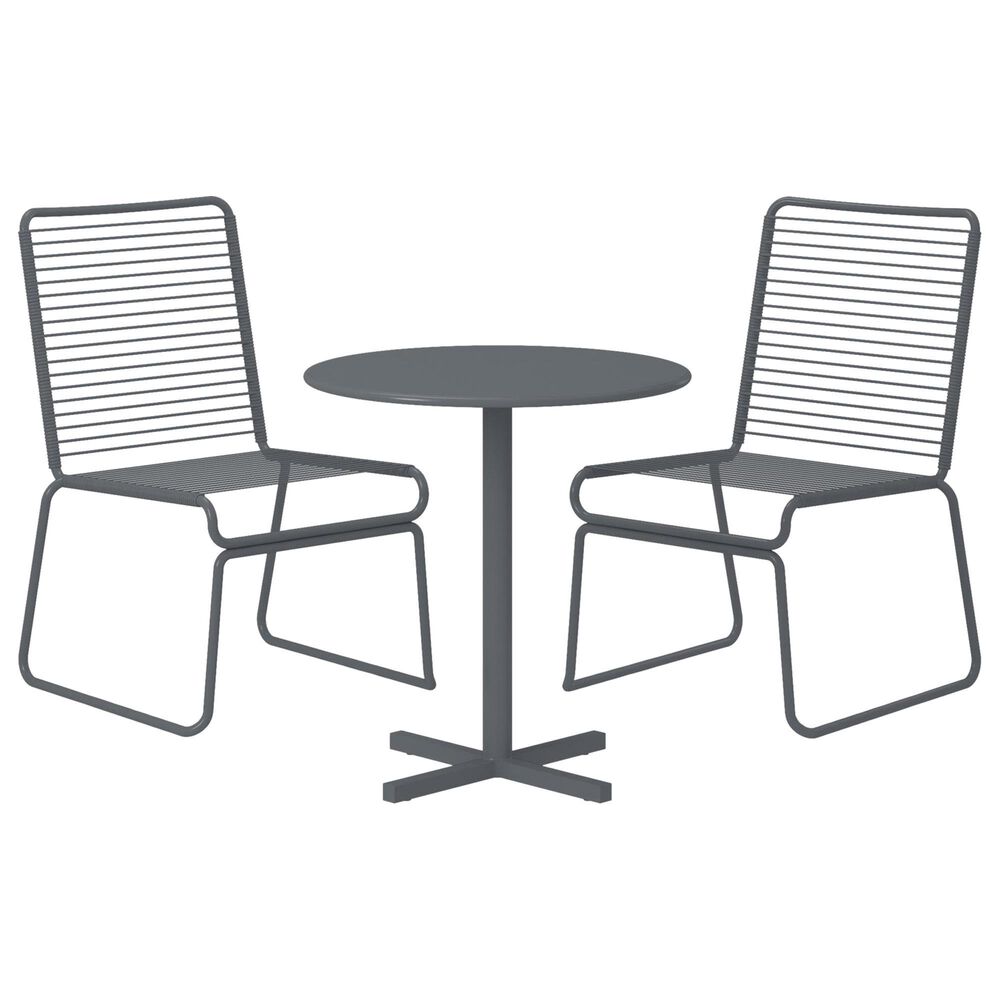 DHP Nyla 3-Piece Patio Bistro Set in Charcoal Gray, , large