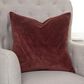 Rizzy Home Transitional Solid 22" Poly Filled Pillow in Rust, , large