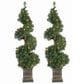 The Gerson Company 3.5" Potted Spiral Tree with LED Lights(Set of 2), , large