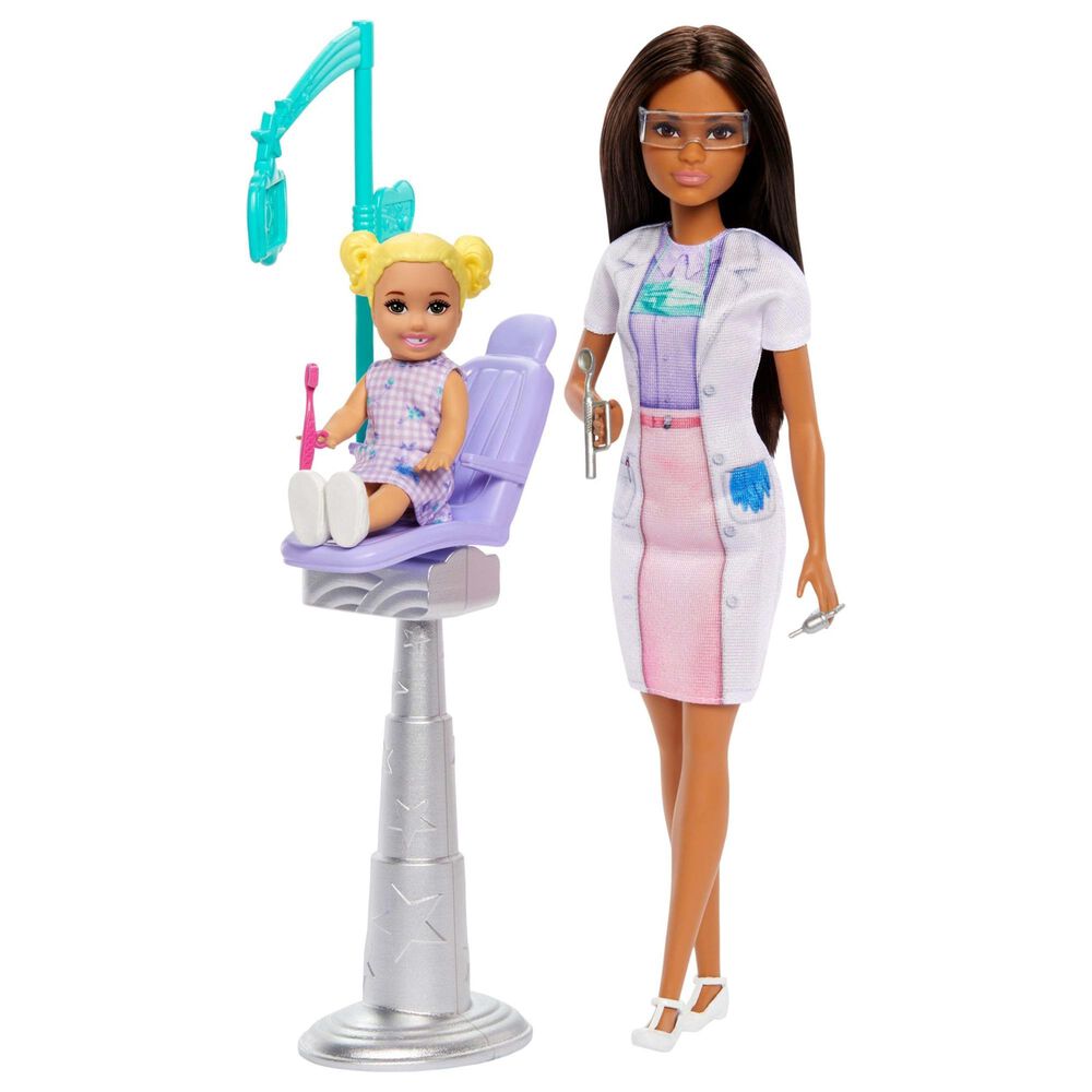 Barbie Baby Dentist Doll with Brunette Hair and Accessories in Multicolor, , large
