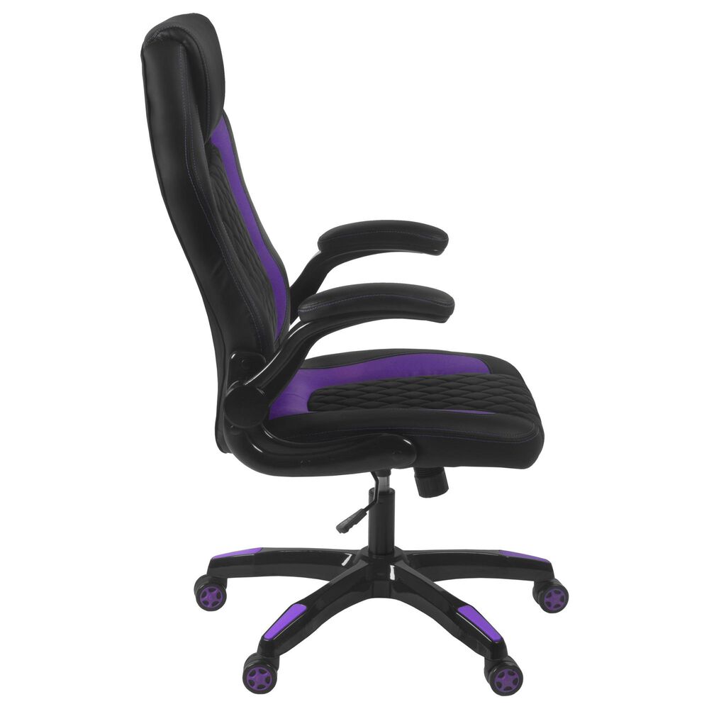 Regency Global Sourcing AON Archeus Ergonomic Gaming Chair in Black and Purple, , large