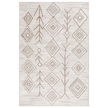 Surya Carpet, Inc. Lavadora 5"3" x 7" Gray, Brown and Light Beige Area Rug, , large