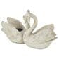Maple and Jade Swan Magnesium Oxide Planter in Matte White, Black and Brown, , large