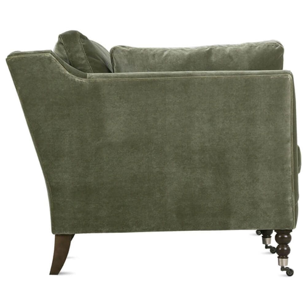 Rowe Furniture Madeline 90&quot; Stationary Sofa in Sage Velvet, , large
