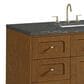 James Martin Laurent 48" Single Bathroom Vanity in Honey Oak with 3 cm Parisien Bleu Silestone Top, Rectangular Sink and FreePower Wireless Charger, , large