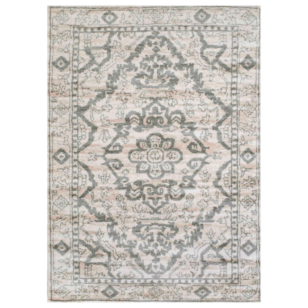 Radici USA Castle 3790 5"3" x 7"3" Bone Area Rug, , large