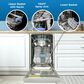 Danby 18" Built-In Dishwasher with Child Lock in White, , large