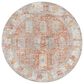 Surya Carlisle CSI2314 5"3" Round Brick Red, Off-White, Medium Gray, Olive, Dark Blue and Dark Brown Area Rug, , large