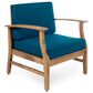 Hearth and Haven Perla Patio Club Chair with Cushions in Blue, , large