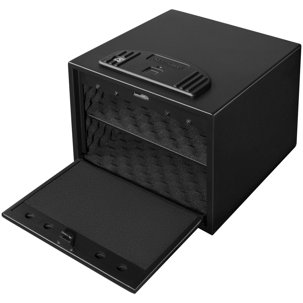 Fortress Large Quick Access Personal Safe with Biometric Lock in Matte Black, , large