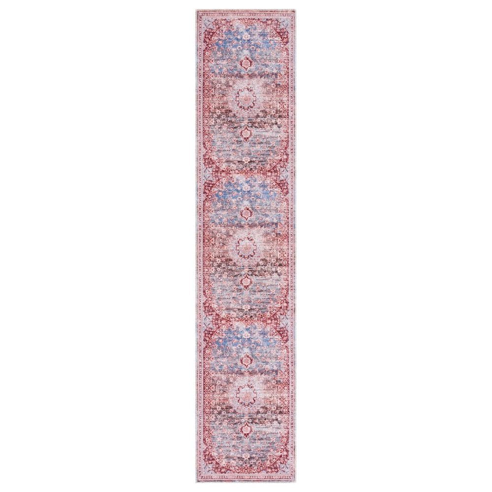 Safavieh Serapi SEP550 2" x 9" Light Blue and Red Runner, , large
