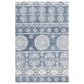 Safavieh Micro-Loop MLP607M 4" x 6" Blue and Ivory Area Rug, , large