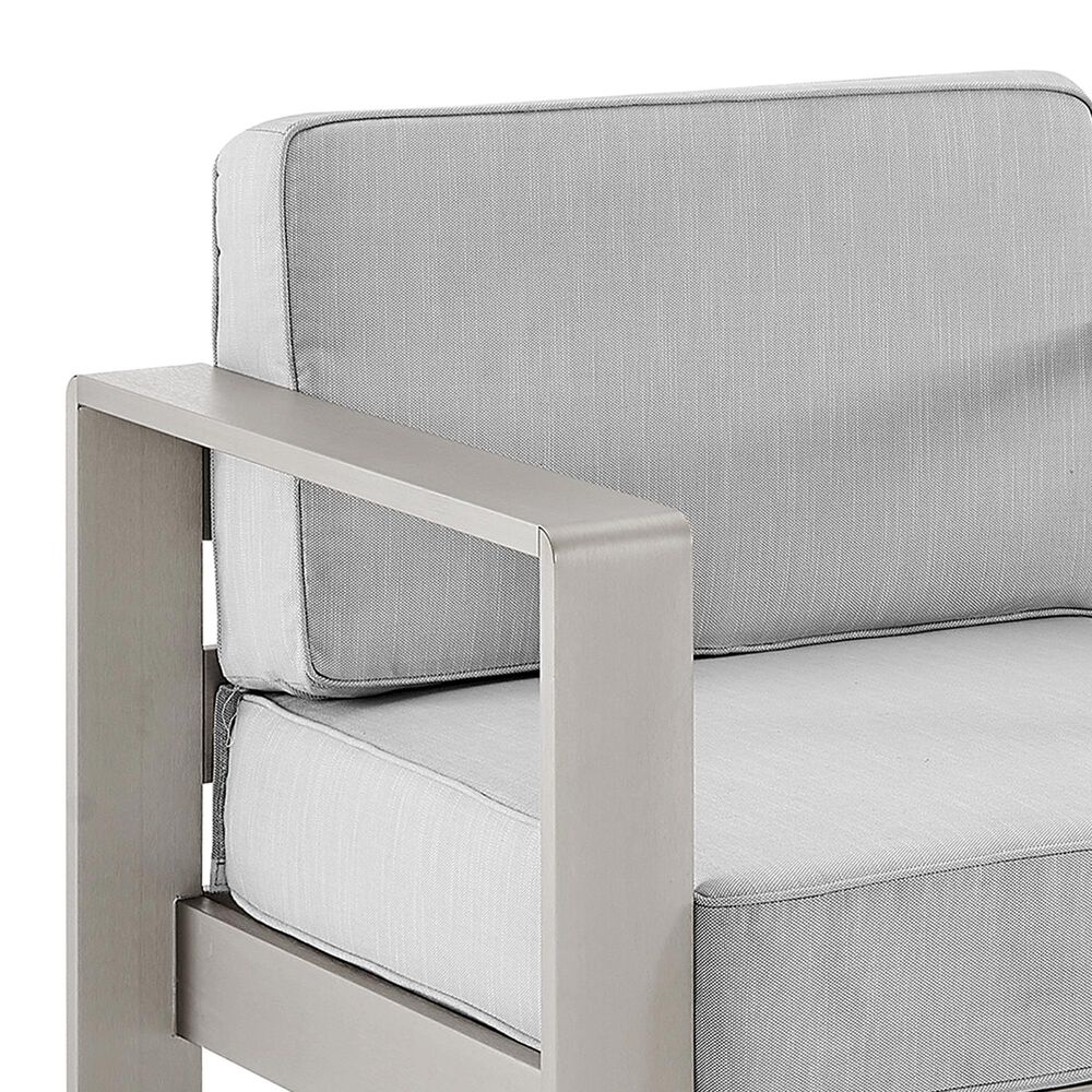 Linon Home Decor Karah Patio Arm Chair in Grey (Set of 2), , large