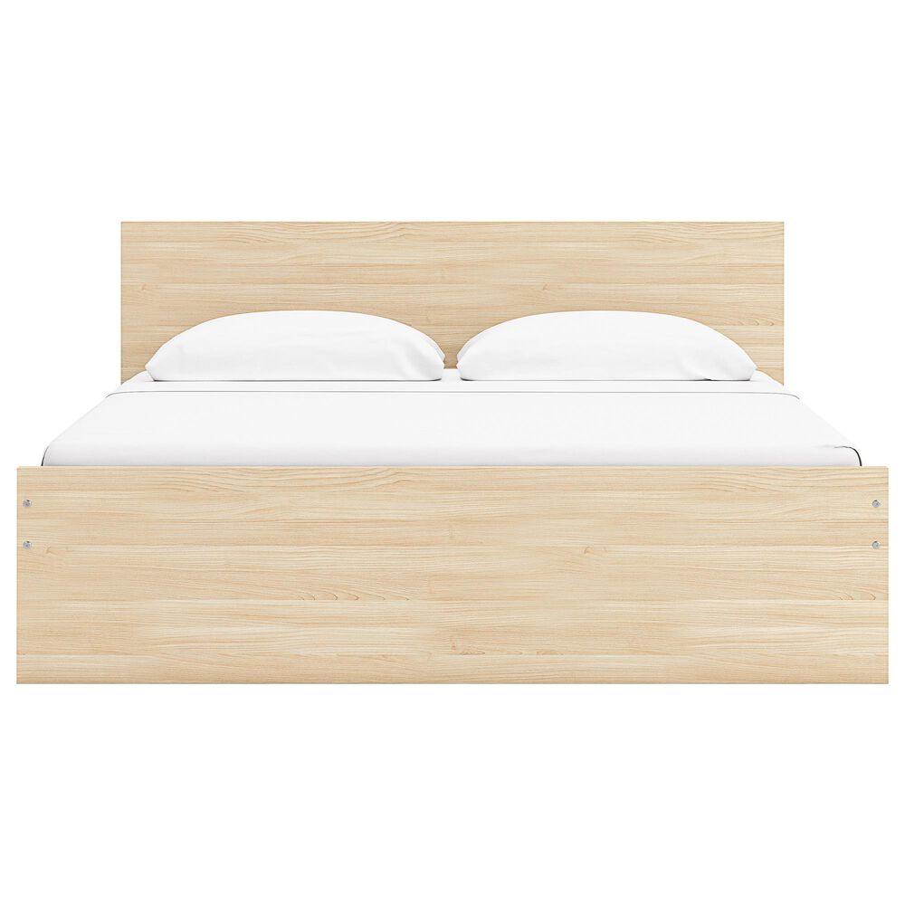 Ashley Onita Queen Panel Platform Bed with 2 Side Storage in Natural, , large