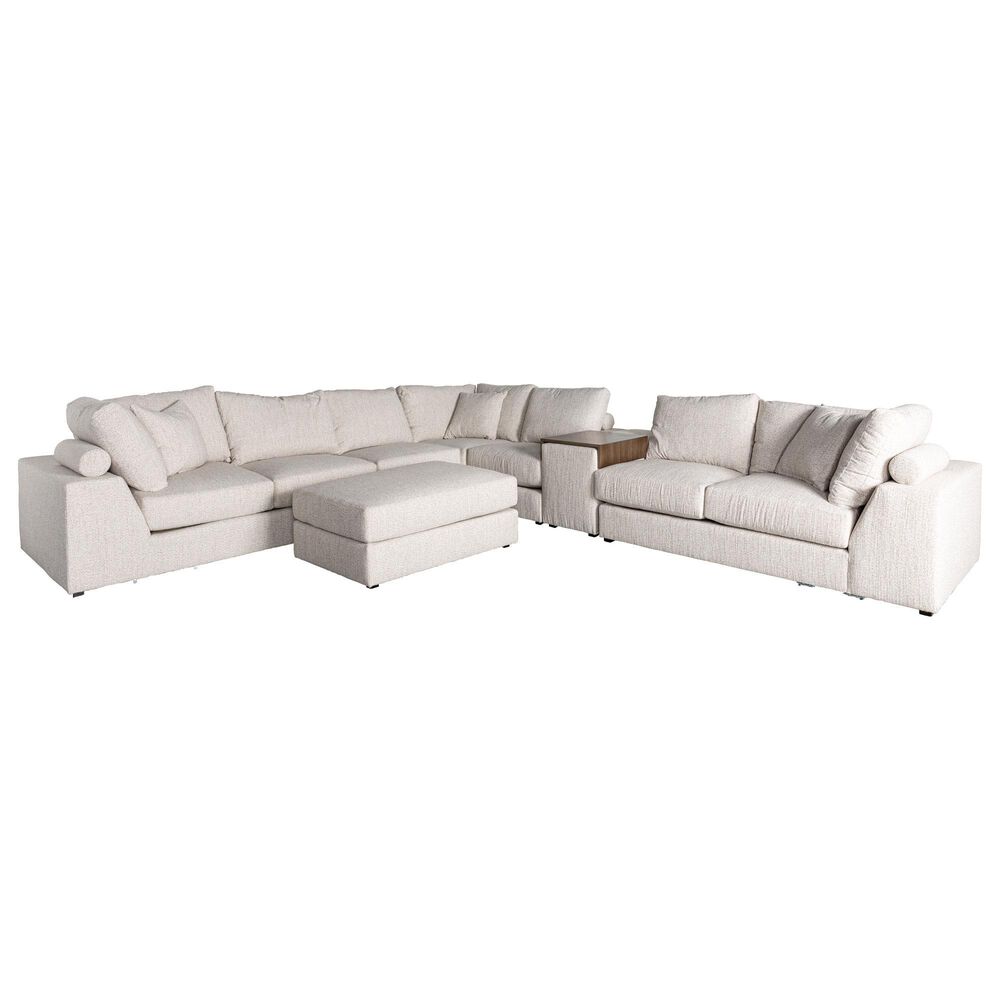 Vanguard Furniture Lucca 7-Piece Stationary L-Shaped Sectional in Jingo Twine, , large