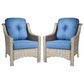 HOMLUX Outdoor Arm Chair in Diamond Blue (Set of 2), , large