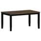 Mayberry Hill Brooks 6-Piece Rectangular Dining Set in Black and Medium Brown, , large