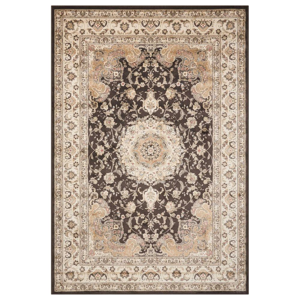 Nourison Ararat ARA02 9'3" x 12'9" Charcoal Area Rug, , large