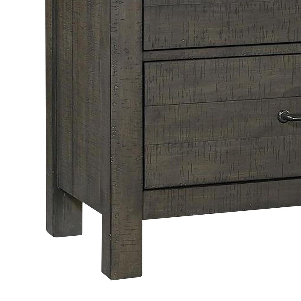 Riva Ridge Mill Creek 5 Piece Queen Low Profile Bed Set with 2-Drawer Nightstand in Carob, , large