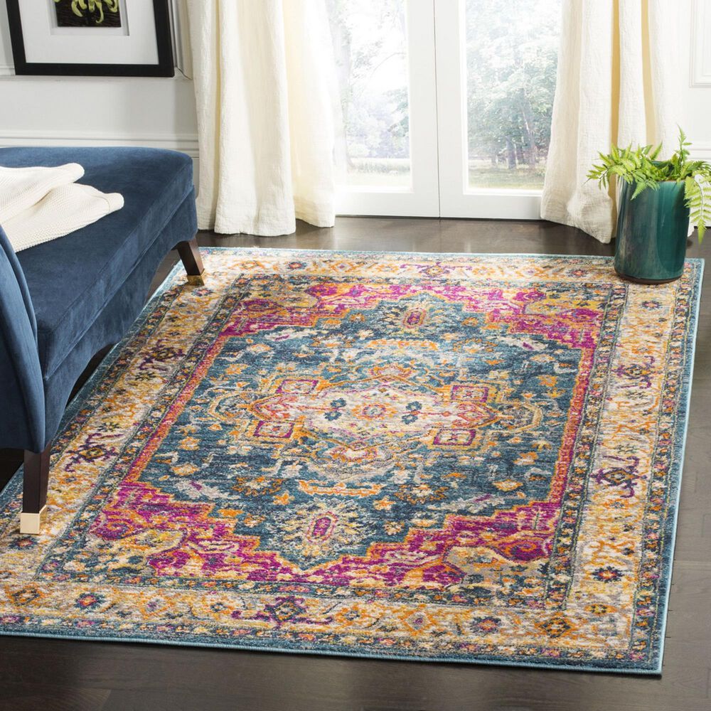 Safavieh Madison MAD202M 10&#39; x 14&#39; Blue Area Rug, , large