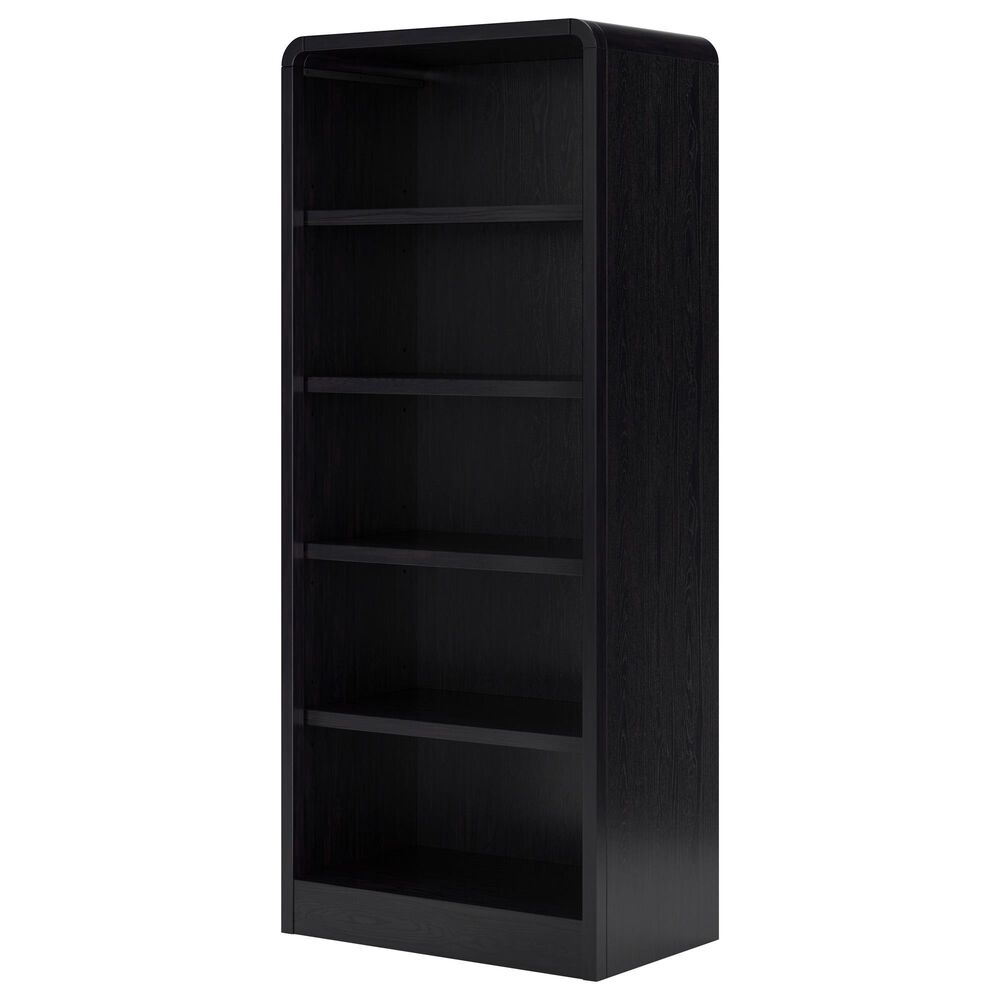 Ashley Rowanbeck 2-Piece Desk and Bookcase Set in Black, , large