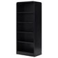Ashley Rowanbeck 2-Piece Desk and Bookcase Set in Black, , large